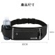 Sport Runner Waist Bum Bag- Black, Running Jogging Belt, Waterproof Phone Holder, Fanny Pack