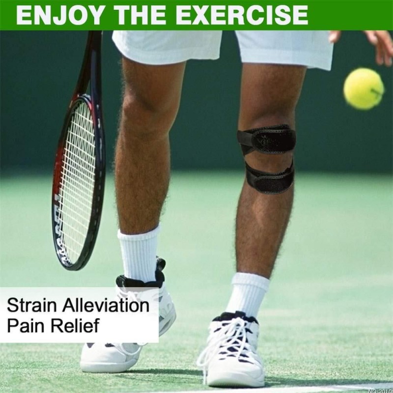 Sports Support Brace Knee, Patella Tendon Knee, Brace with Double Straps Strap Patella Protector