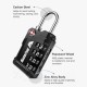 MasterTool 2pcs TSA Customs Certified Luggage Combination Lock Suitcase lock Locker lock - Silver and Black