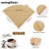 V-shaped natural Brown unbleached cone coffee filter paper (Brew 1-2Cups /100sheets)