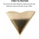 V-shaped natural Brown unbleached cone coffee filter paper (Brew 1-2Cups /100sheets)