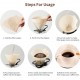 V-shaped natural Brown unbleached cone coffee filter paper (Brew 1-2Cups /100sheets)