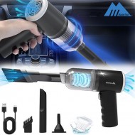 3 in 1 Portable Car Vacuum Cleaner with Blower | USB Rechargeable Handheld Car Vacuum Cleaner