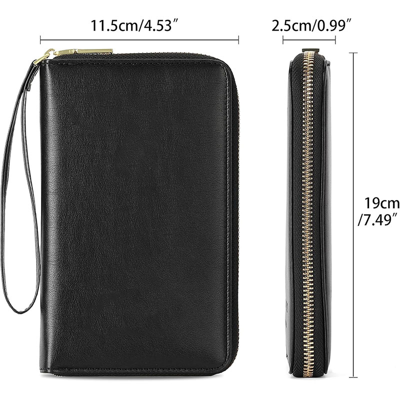 MasterTool - Travel Wallet RFID Passport Holder Cover Case Cards ID Women Men Multi Function