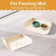 Cat Dog Food Mat, Waterproof Dog Feeding Mat, Non Slip Spill Proof Pet Bowl mat