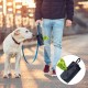Dog/Cat Waste Bag Dispenser, Pet Poop Bags Holder, Waste Bags Dispensers- Soft Fabric Zipper