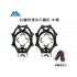 [1 Pair] M size Crampons,Outdoor Snowshoe Covers 10 Teeth Non-slip Shoe Covers Steel Spikes Crampons