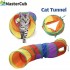MasterCub Cat Tunnel Cat Toy Foldable Storage Two-way Tunnel Curved S-shaped Fun Cat Supplies Cat Tunnel Nest