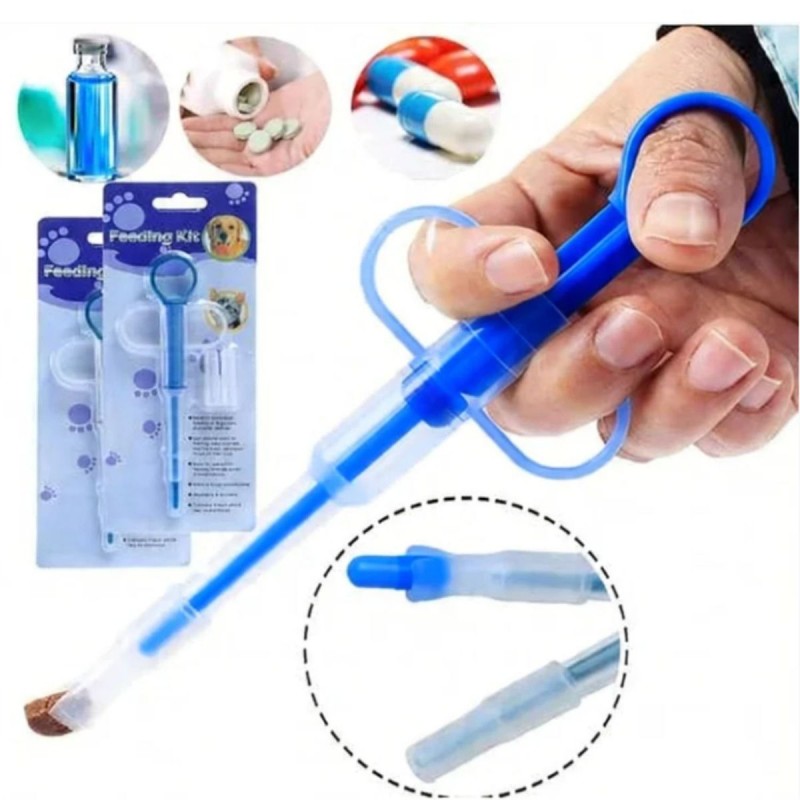 MasterCub Pet Medicine Feeder (2 Pack) Cat Dog Puppy Soft Tip Medical Feeding Versus Control Rods