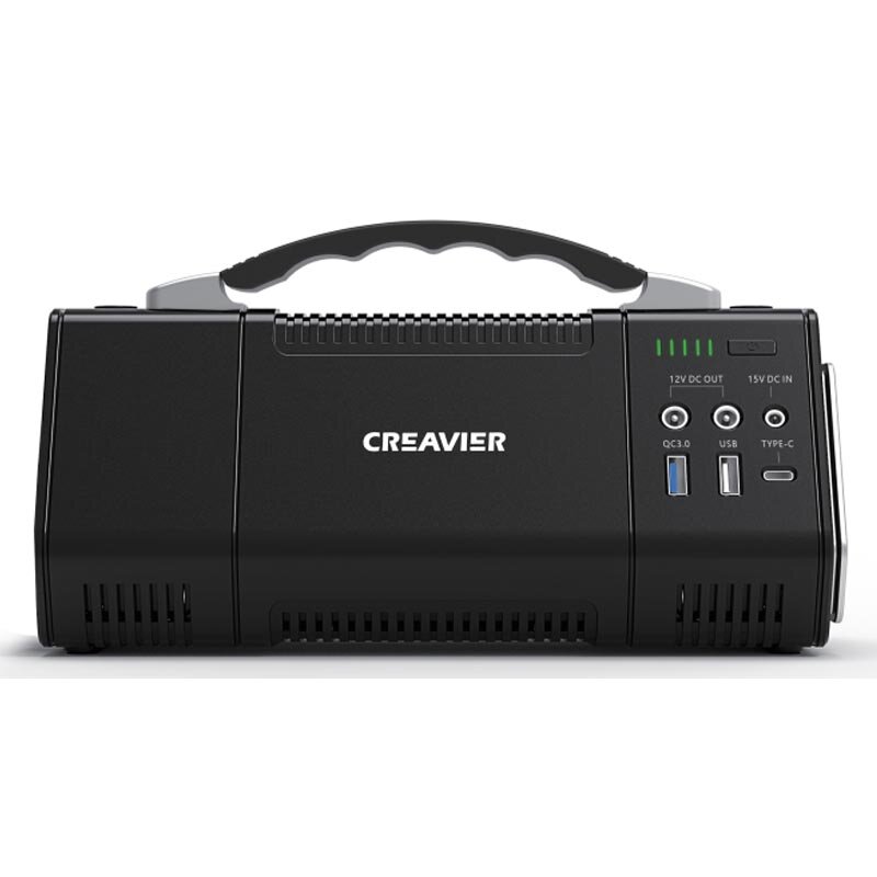 CREAVIER 80-88243 42000mAh Portable Power Station，Small generator, black