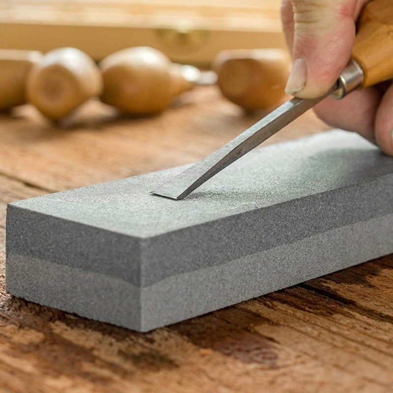 MasterTool - Household double-sided sharpening stone, kitchen knife sharpening tool, knife sharpening